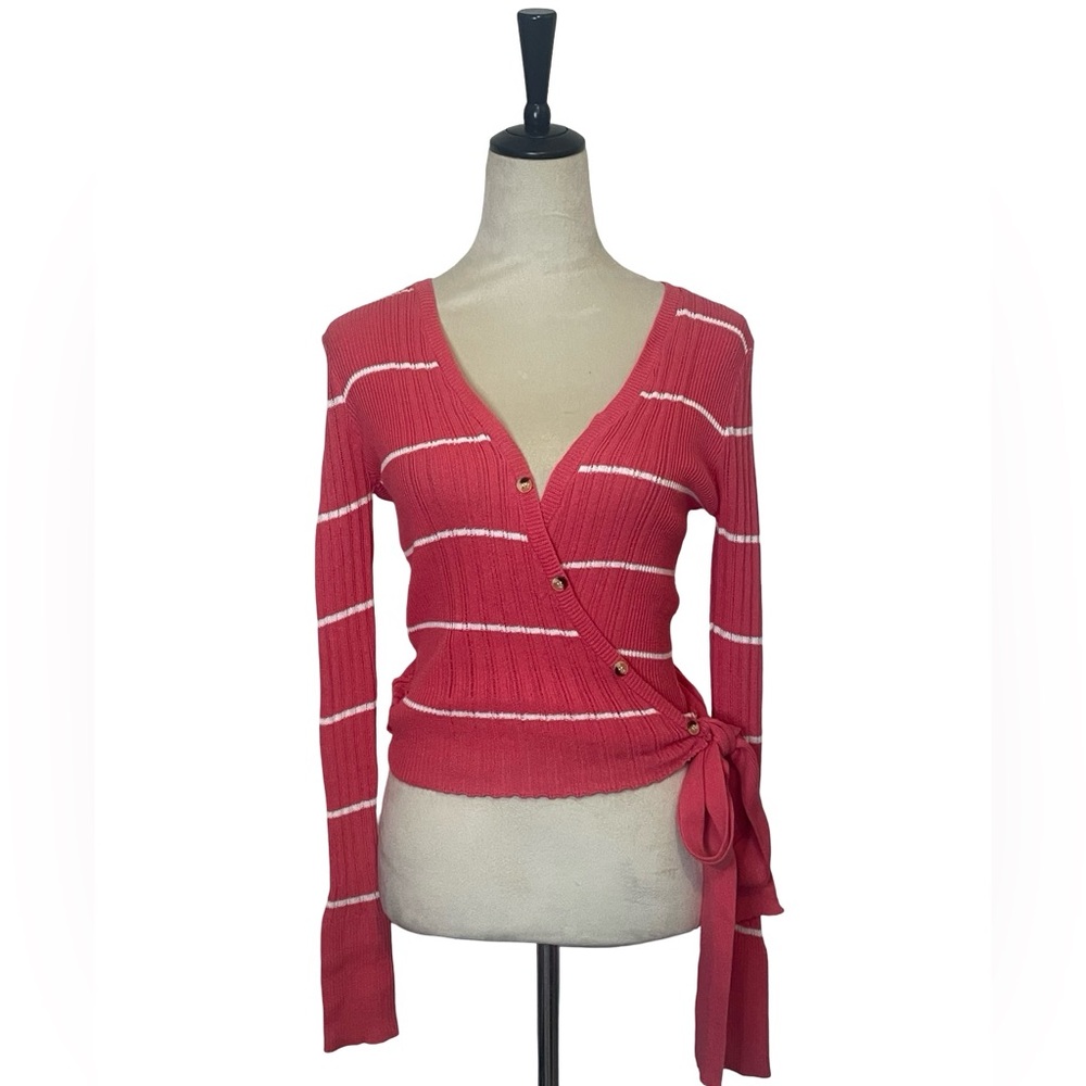 Sweaterland  Pink Wrap Sweater-NWT